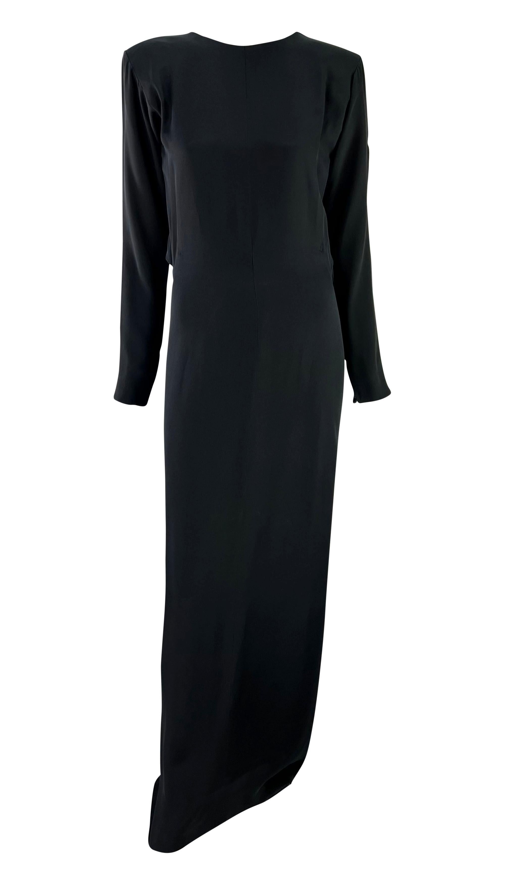 F/W 1983 Yves Saint Laurent Haute Couture Rhinestone Bow Backless Décolleté Gown For Sale 4