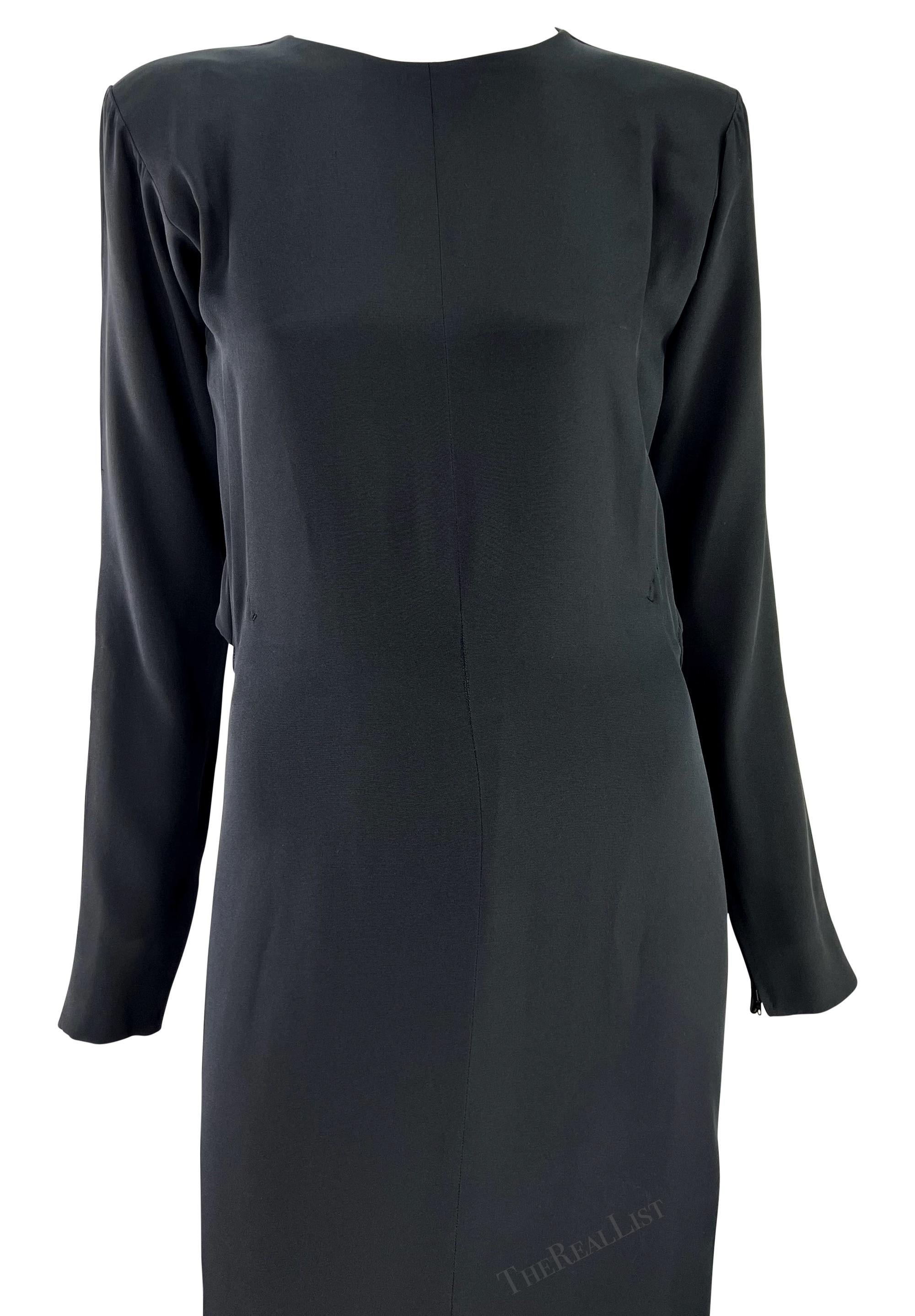 F/W 1983 Yves Saint Laurent Haute Couture Rhinestone Bow Backless Décolleté Gown For Sale 5
