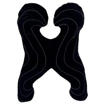 Thierry Mugler Curved Black Velvet Bustier Top, 1987