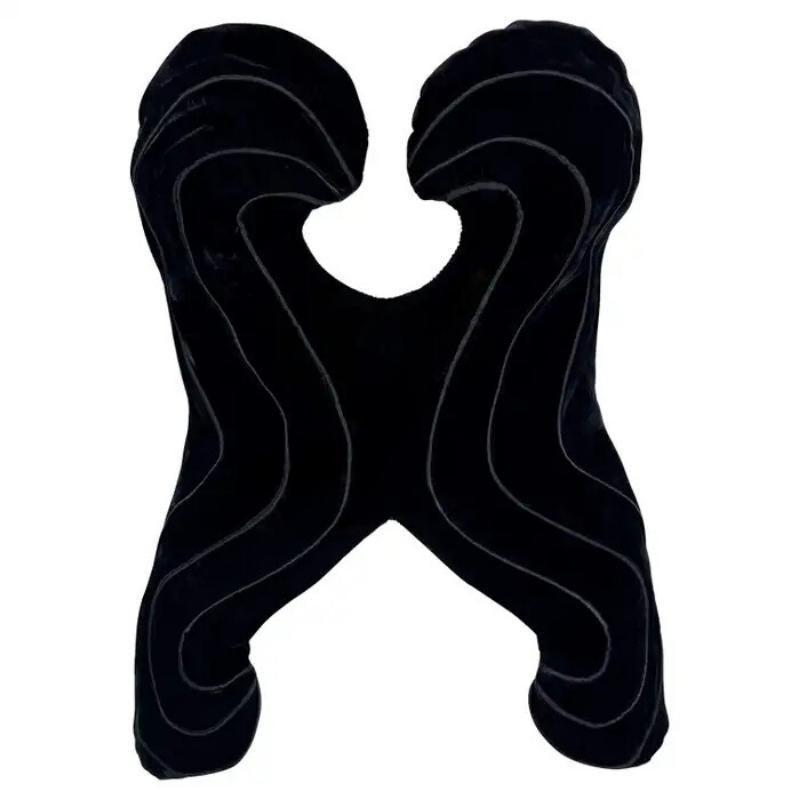A/I 1987 Thierry Mugler Bustier Cutout Crop Top in velluto nero curvo in vendita