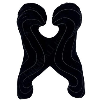 Thierry Mugler Curved Black Velvet Bustier Top, 1987