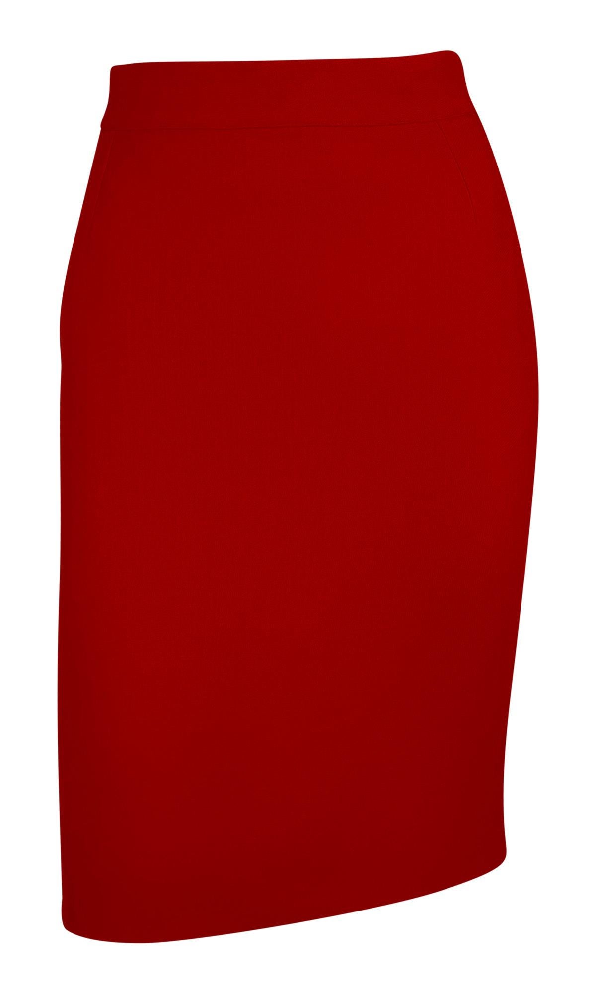 F/W 1988 Gianni Versace Folded Flare Peplum Red Wool Skirt Suit 5