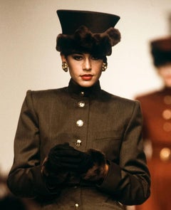 F/W 1988 Lanvin Yellow Felt Sable Mink Bow Trim Pillbox Hat Regular price