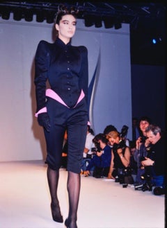 F/W 1988 Thierry Mugler Purple Futuristic Les Infernales Sculptural Jacket