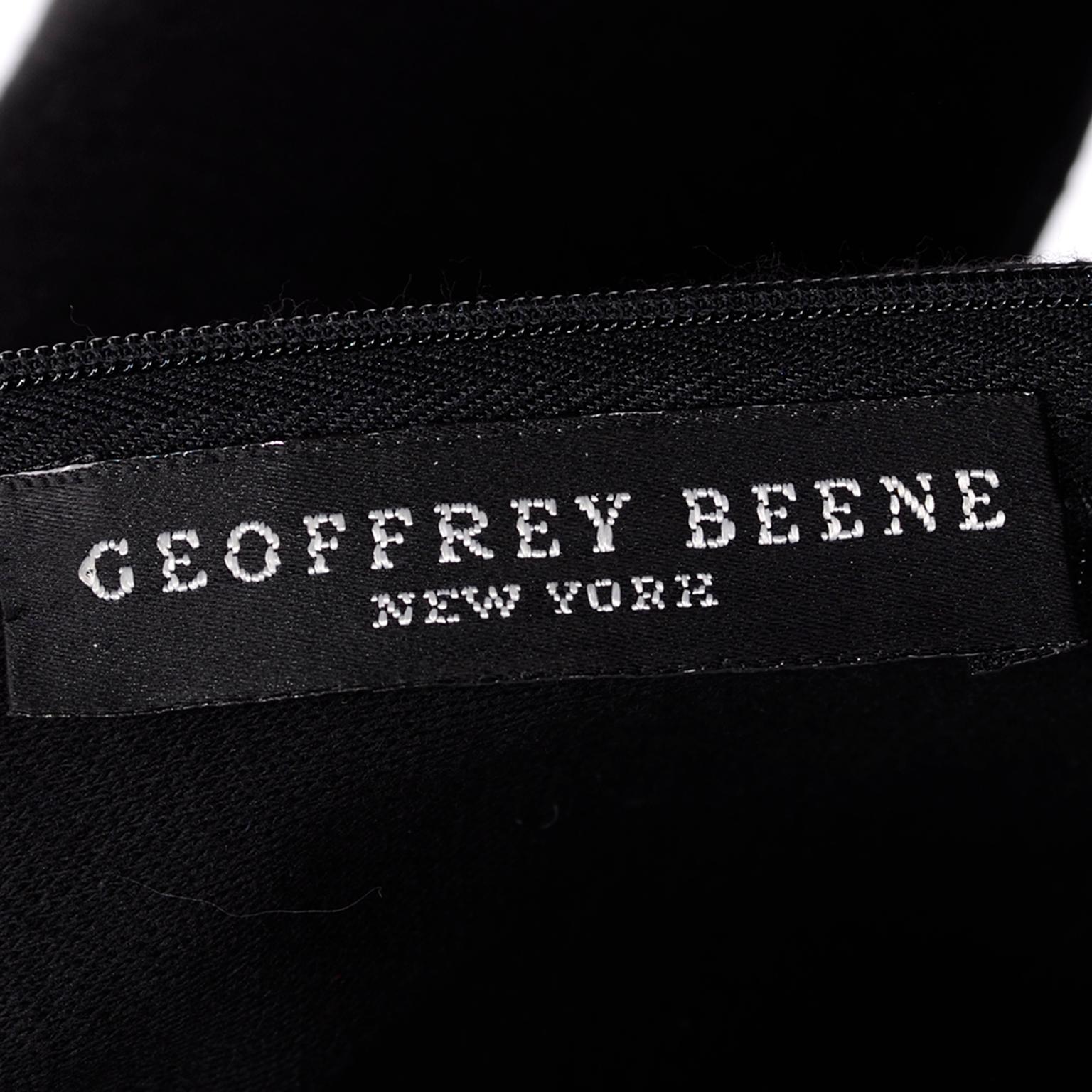 F/W 1989 Geoffrey Beene Silver Grey Black Floral Evening Dress & Bolero Jacket  For Sale 13