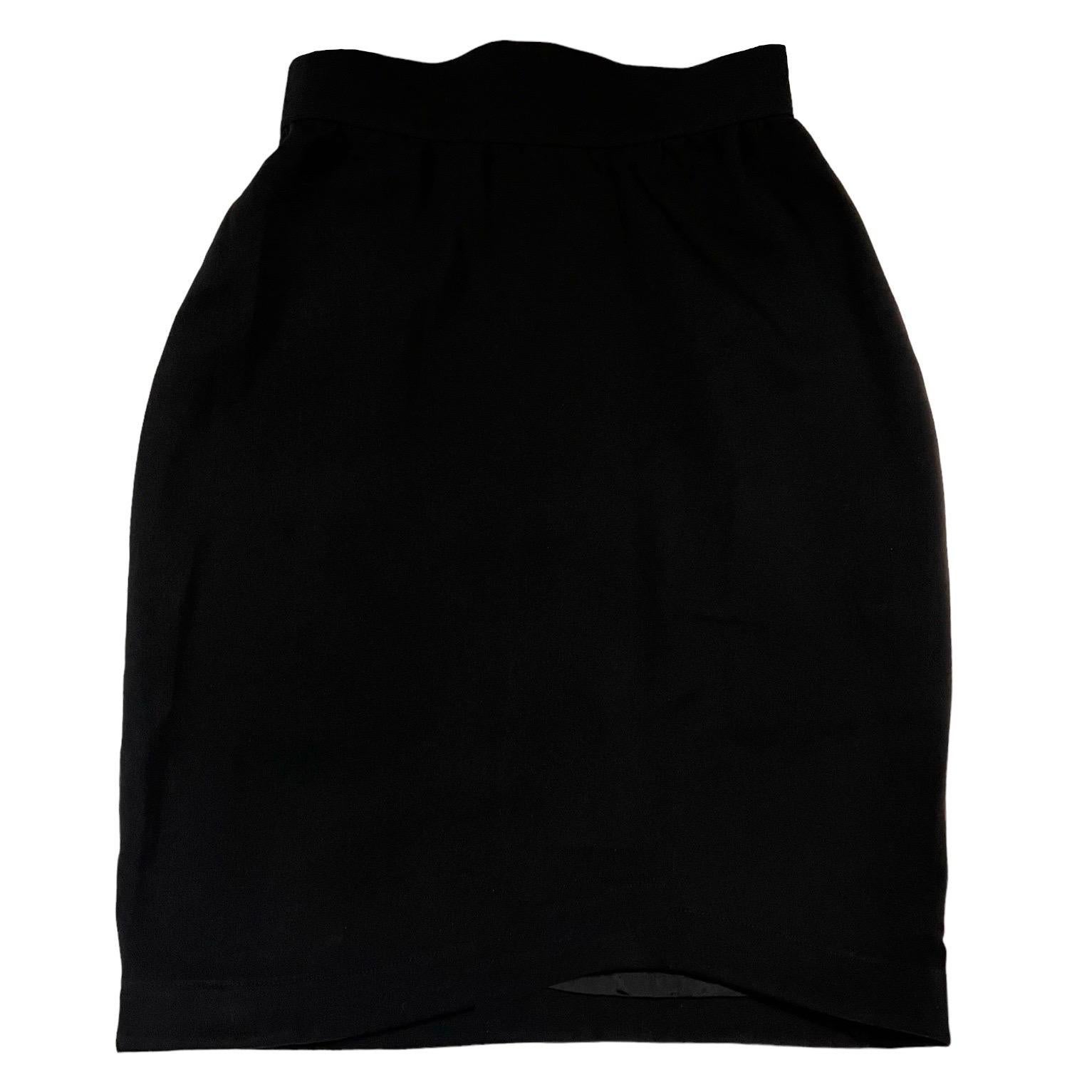 F/W 1989 Thierry Mugler Black Futuristic Bullet Skirt Suit 9
