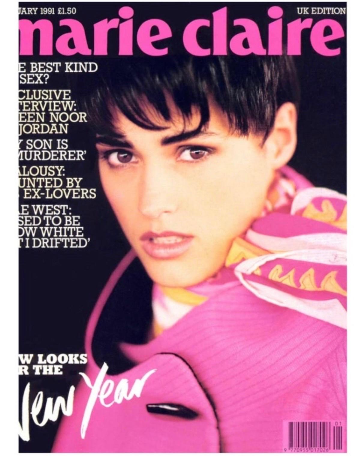 A/I 1990 Thierry Mugler, cappotto futuristico rosa fucsia in stile Coates In condizioni ottime in vendita a Concord, NC