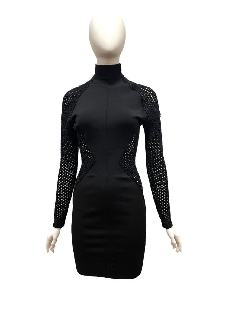 Women's F/W 1991 Azzedine Alaia Dress Sheer Sides For Sale