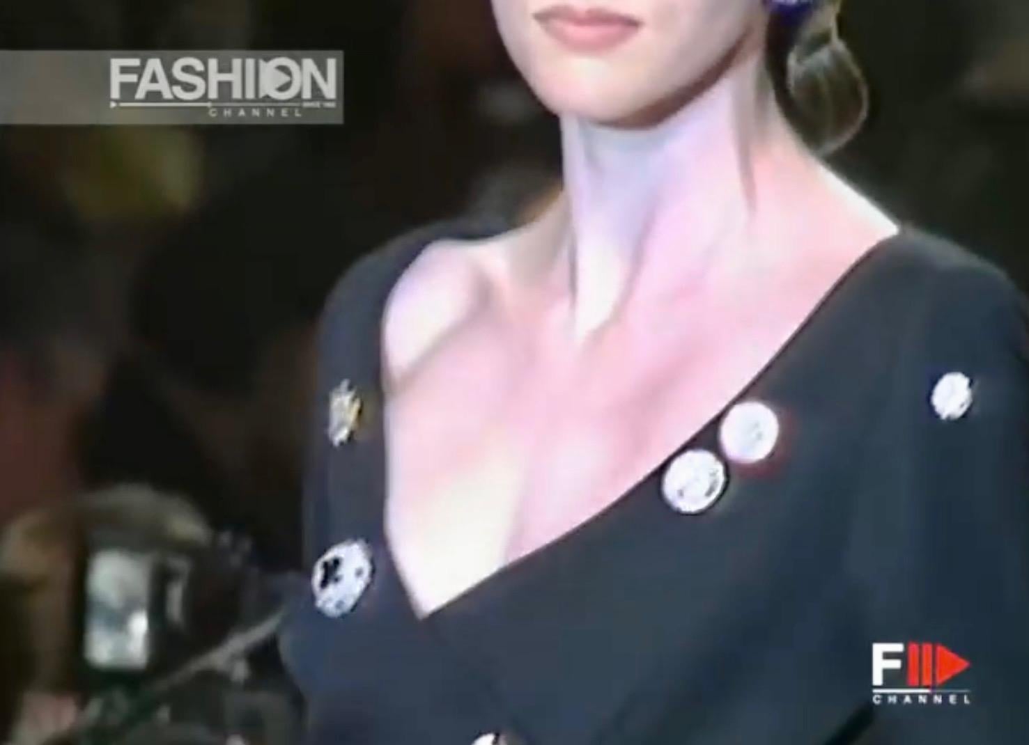 F/W 1991 Christian Dior by Gianfranco Ferré Gambler Earring Jupe Suit Excellent état - En vente à West Hollywood, CA