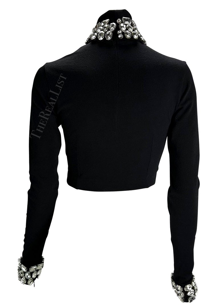 Dolce & Gabbana Black Sequined Knitted Turtle Neck Sweater