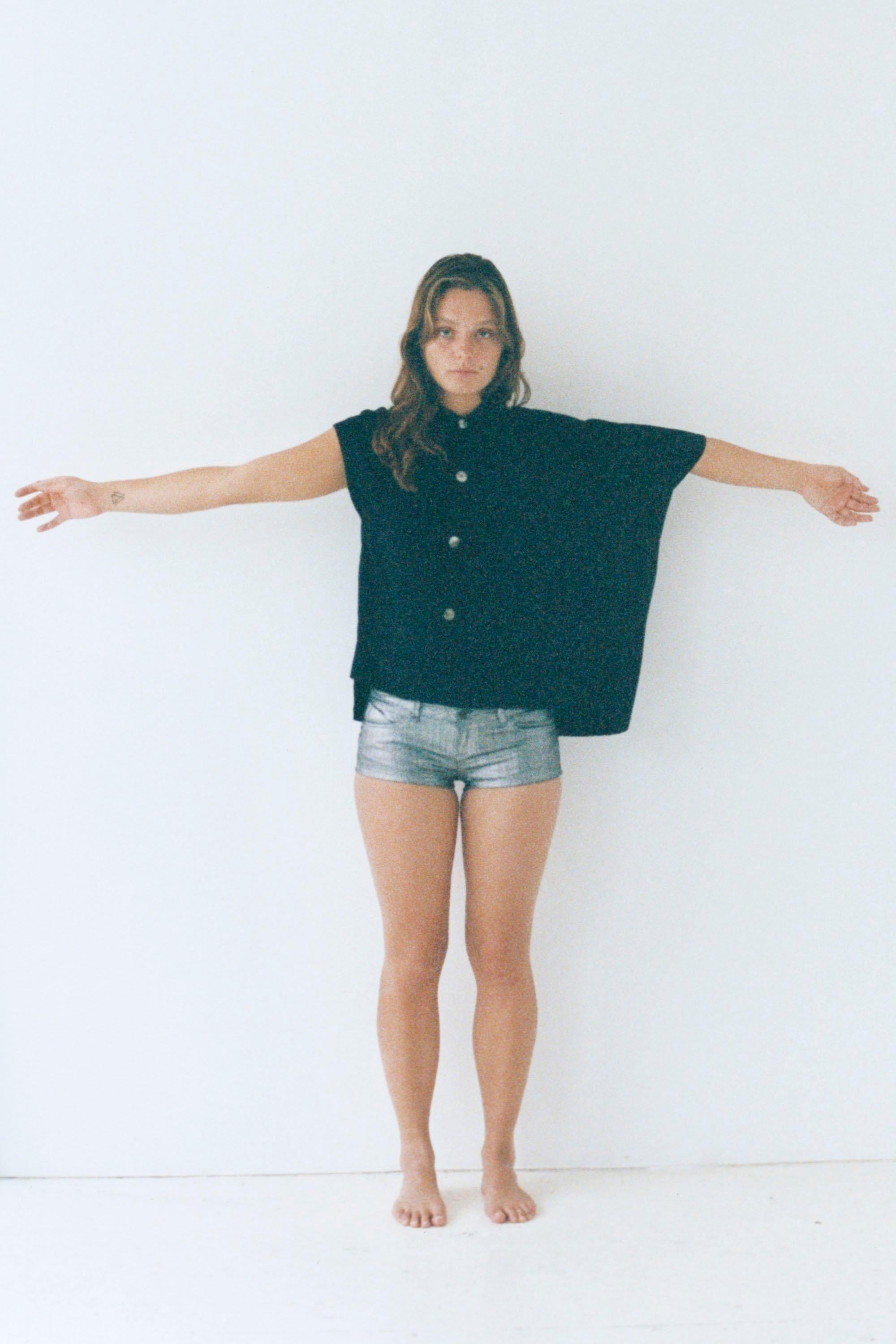 Brown F/W 1992 Comme des Garcons Asymmetrical Blouse For Sale