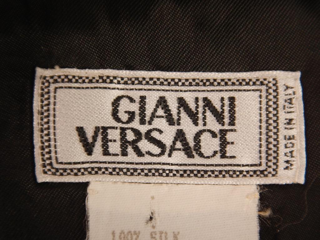 Gilet in seta con stampa arabescata Gianni Versace A/I 1992 Uomo In condizioni buone in vendita a Oakland, CA