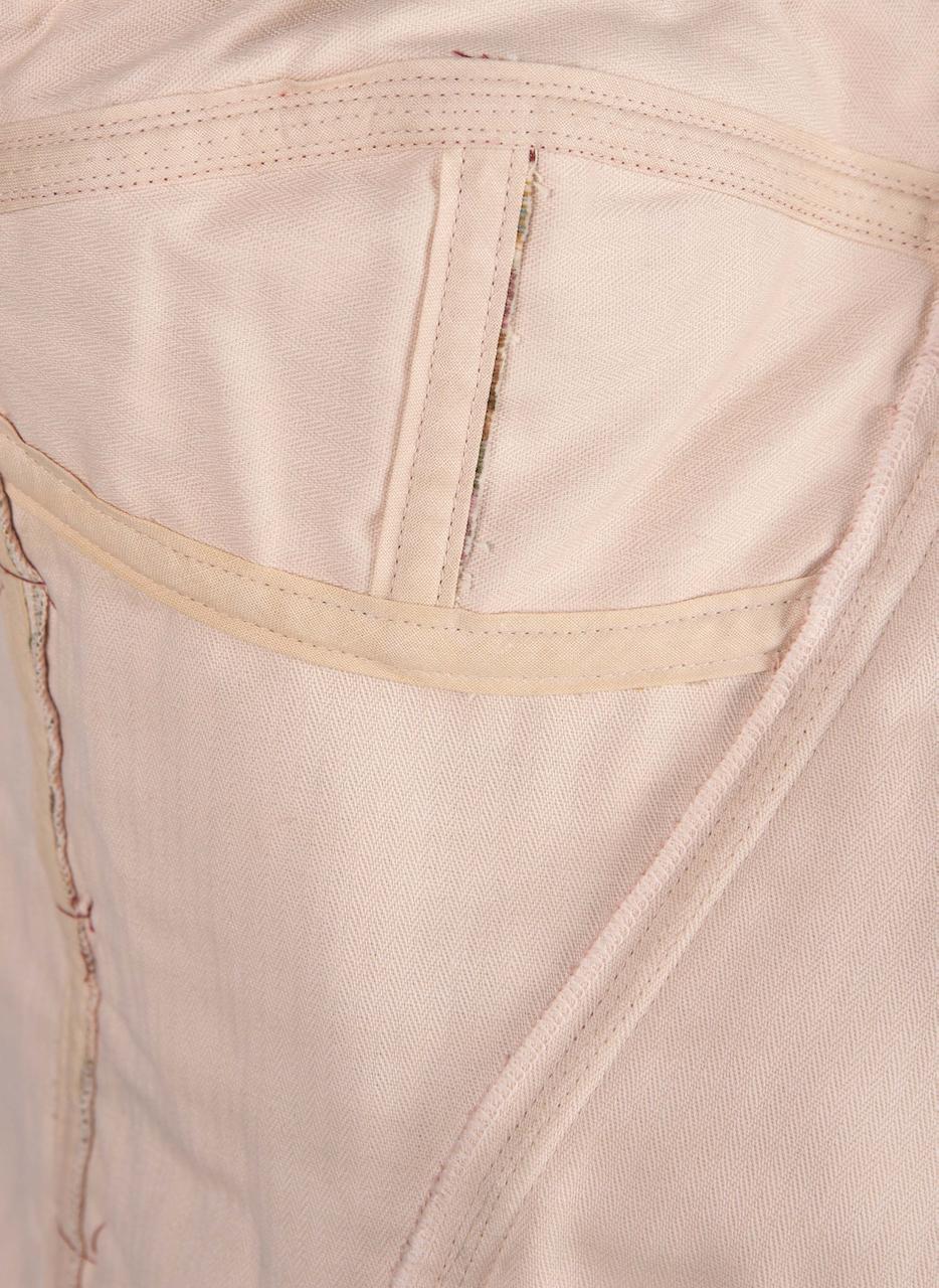 A/I 1993/94 DOLCE & GABBANA Top corsetto crema e rosa con bordi in pizzo 3