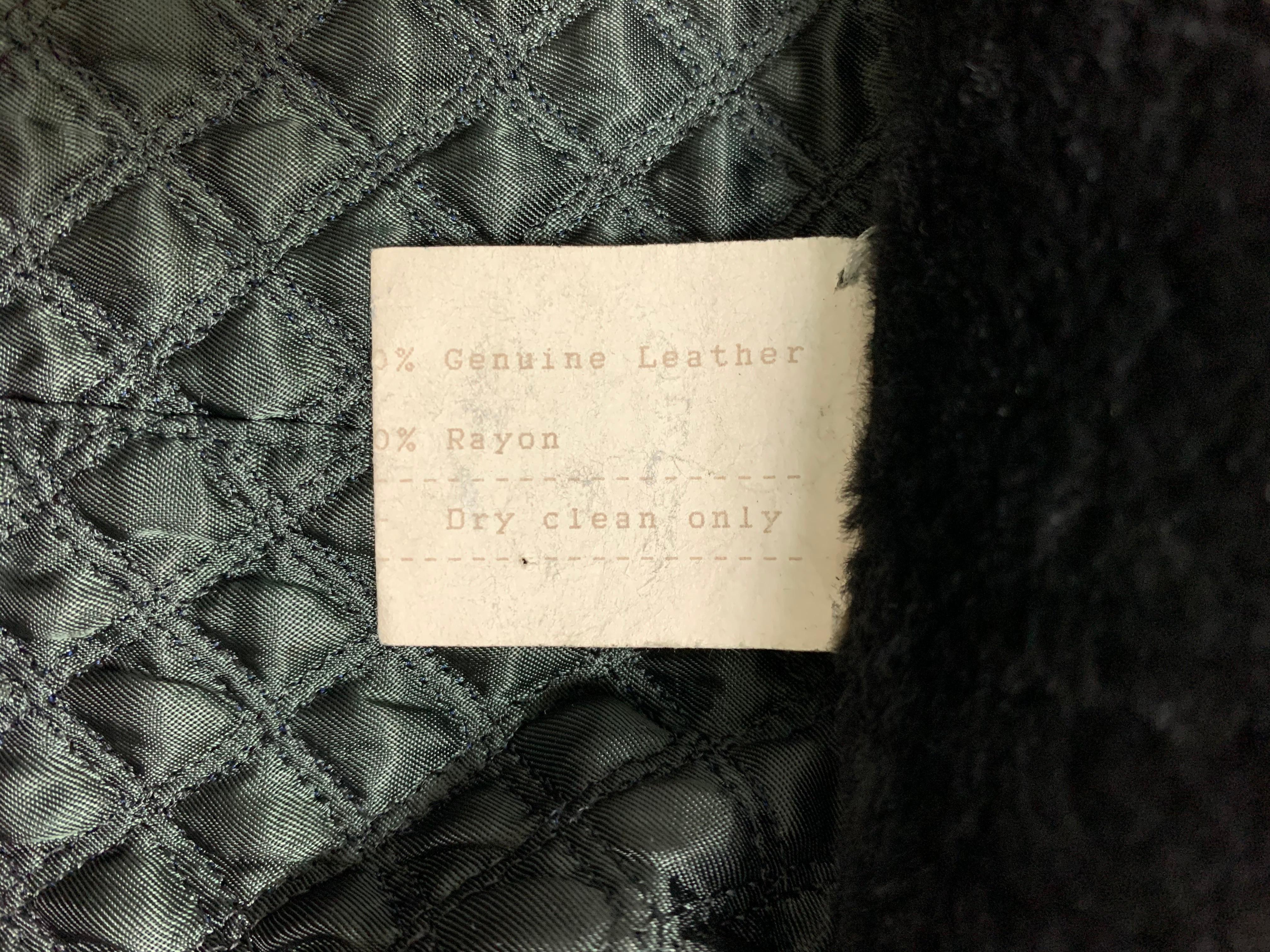 F/W 1993 Gianni Versace Black Leather Bondage Corset Sleeves Jacket Coat 1