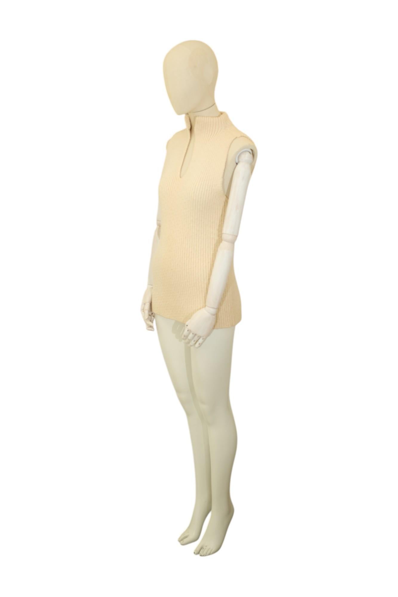 A/I 1994 Gilet in maglia senza maniche Artisanal in vendita 2