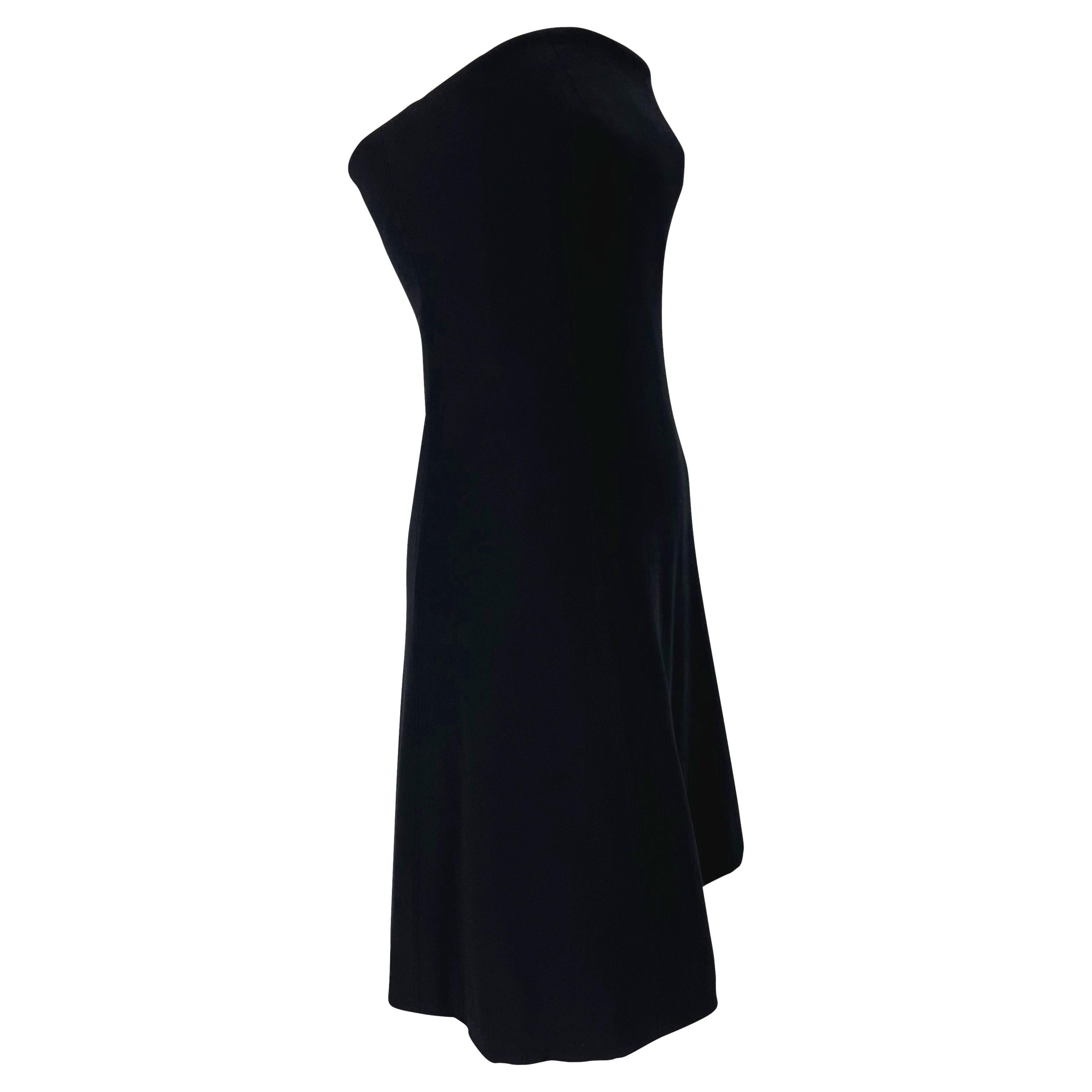 Mini-robe corsetée en laine noire Gianni Versace Couture, A/H 1994 Pour femmes en vente