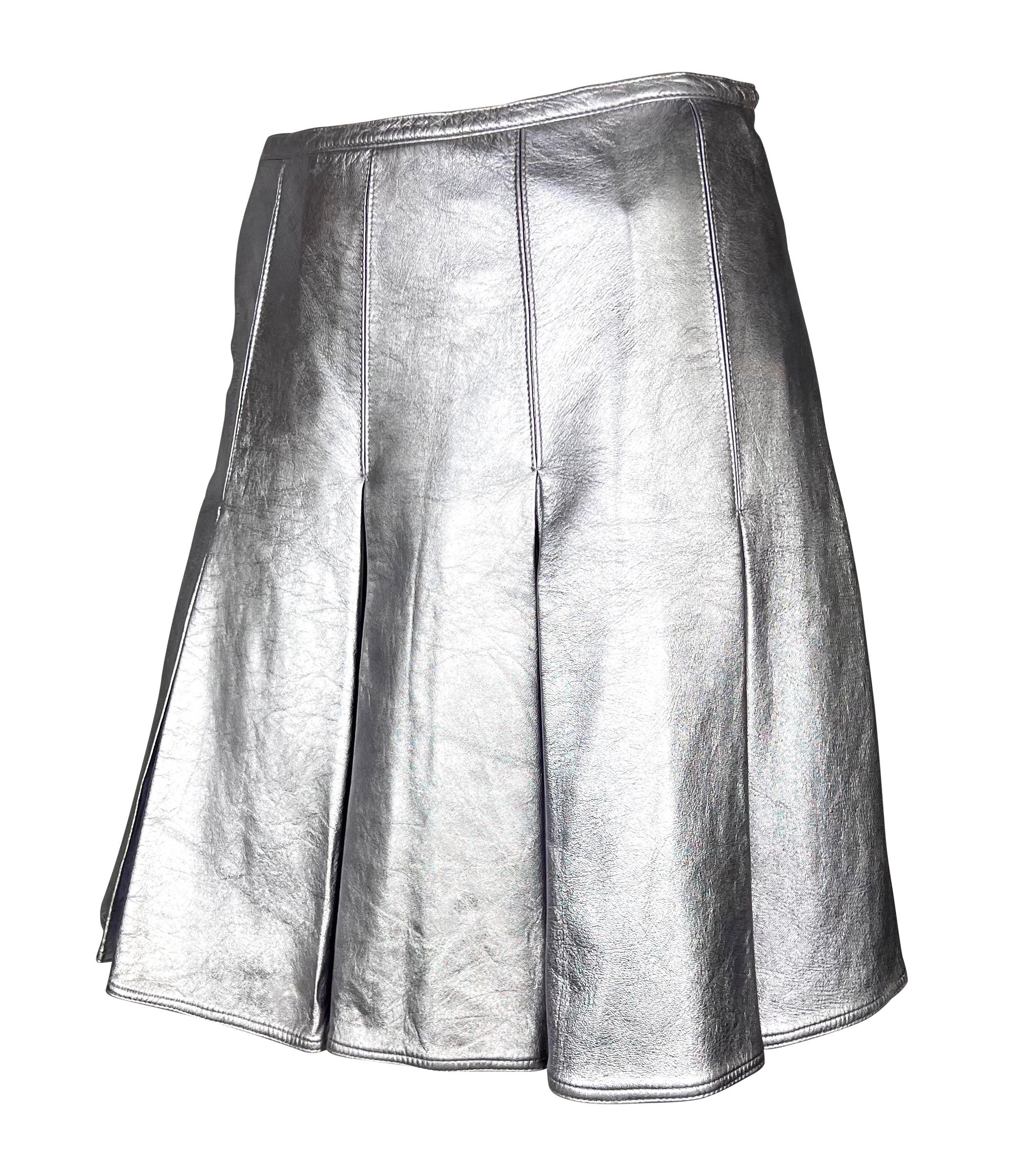 versace metallic skirt