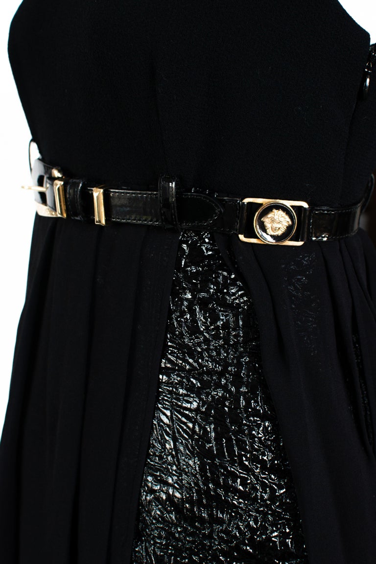 chinese dress ladies GIANNI VERSACE Couture Fall 1992 Vintage Bondage Dress – VINTAGE VON WERTH main image 0