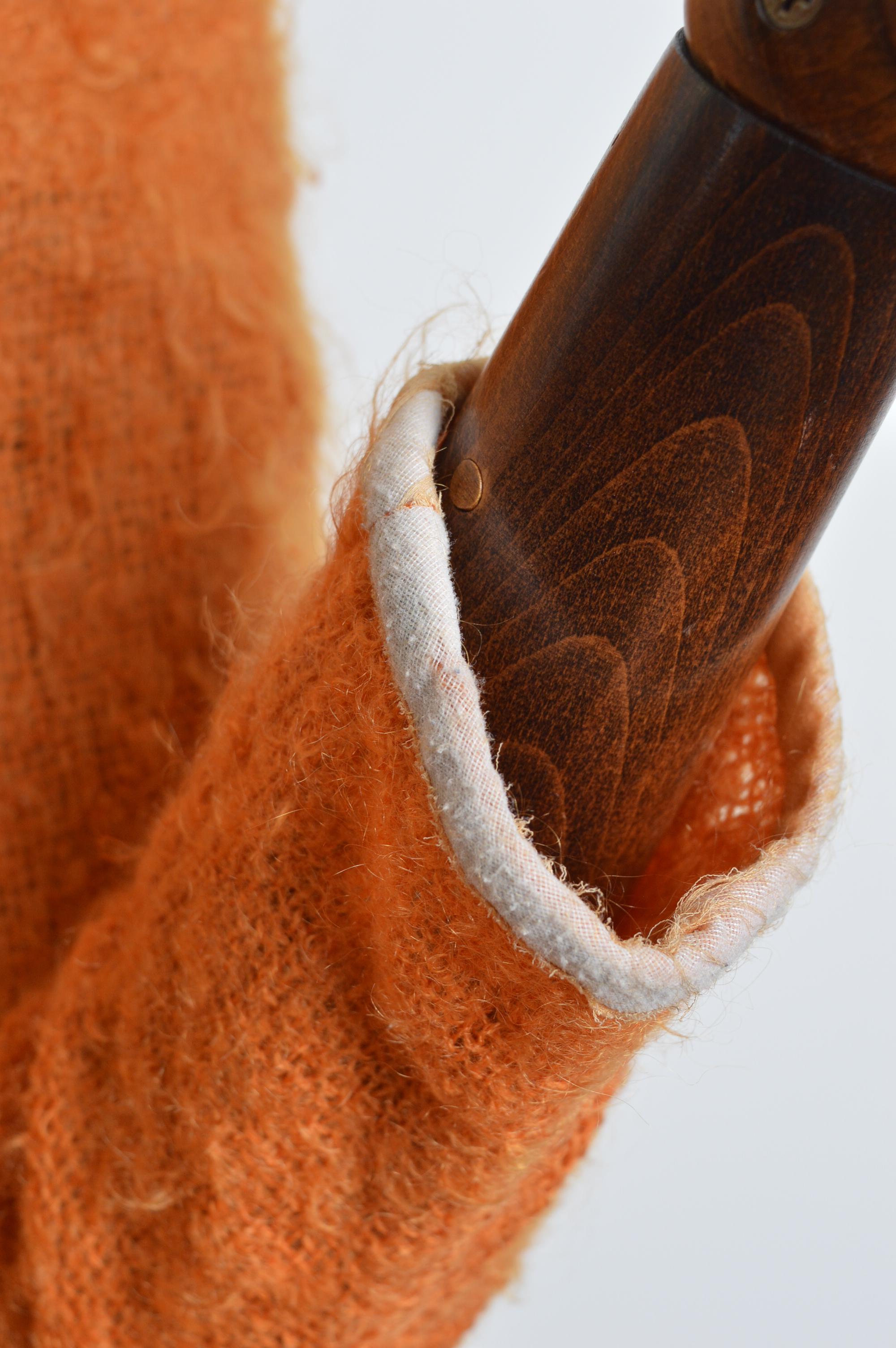 F/W 1995 Christian Dior by Gianfranco Ferré Tangerine Orange Silk Mohair Jacket For Sale 14