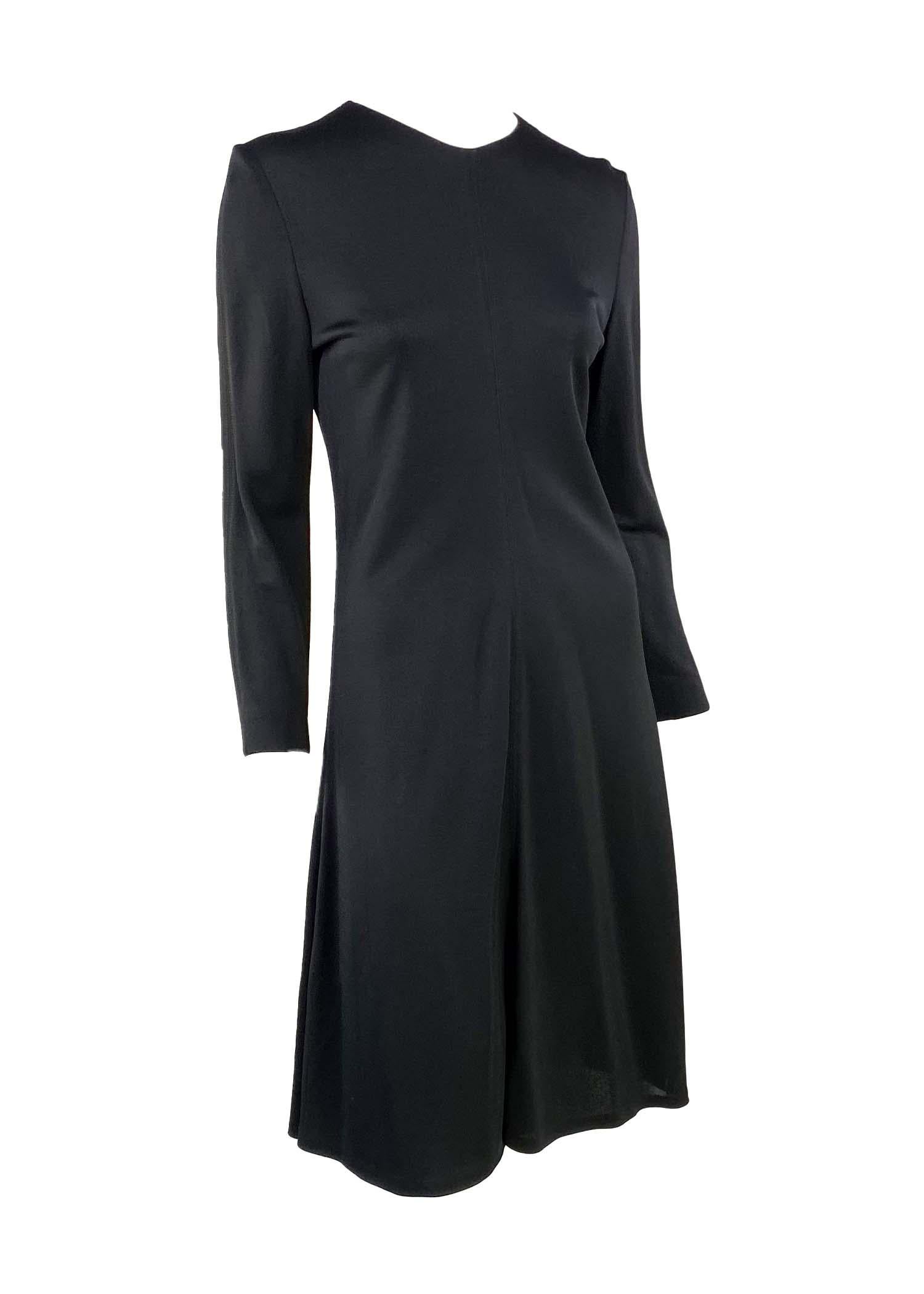 Women's F/W 1995 Gucci by Tom Ford Black Long Sleeve Dress For Sale