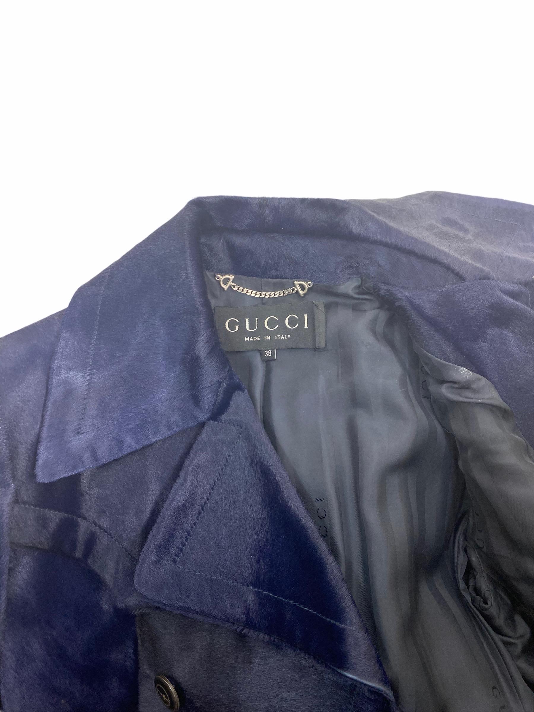 Black F/W 1995 VINTAGE  TOM FORD for GUCCI RUNWAY COAT