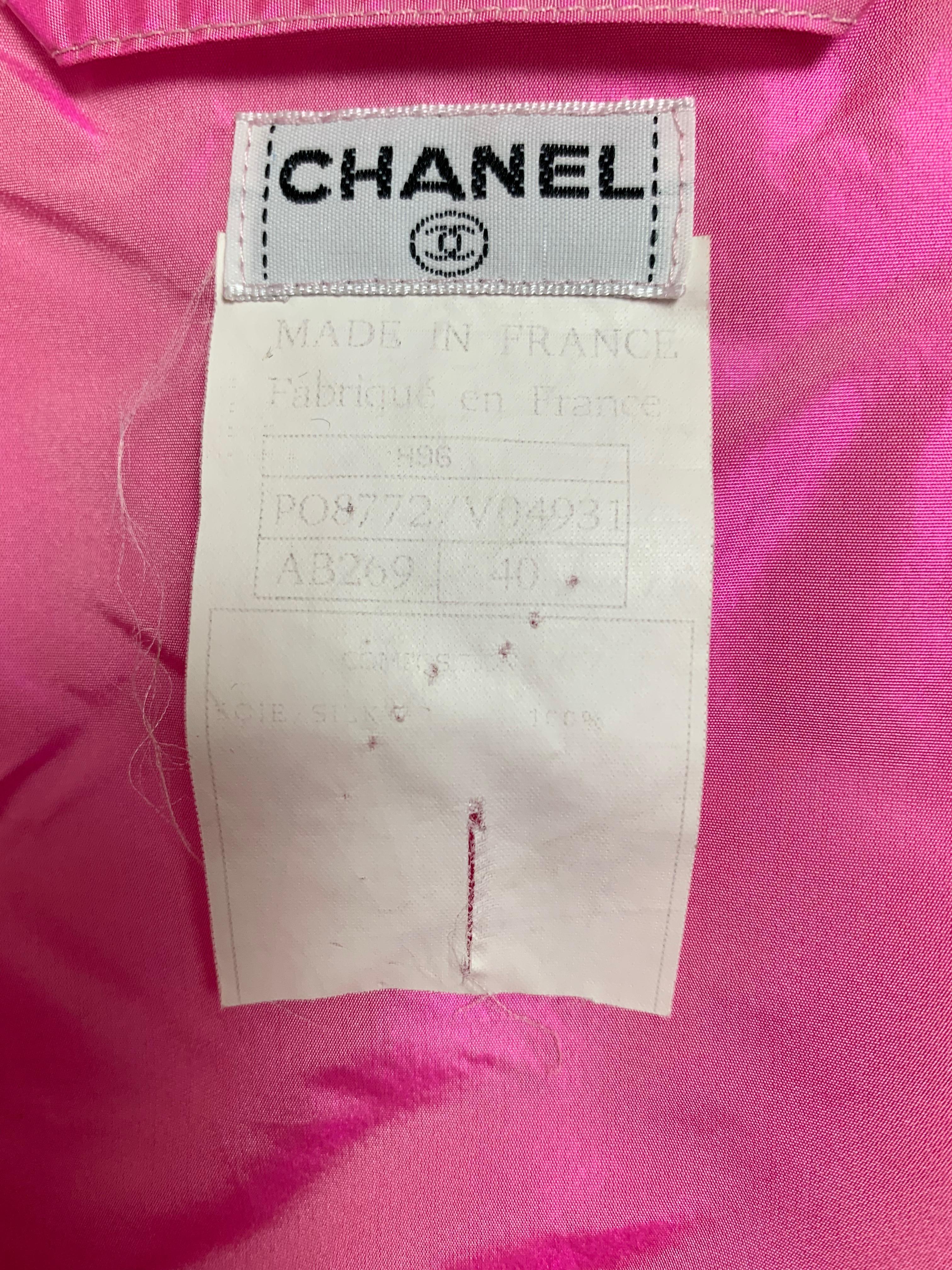 chanel pink coat