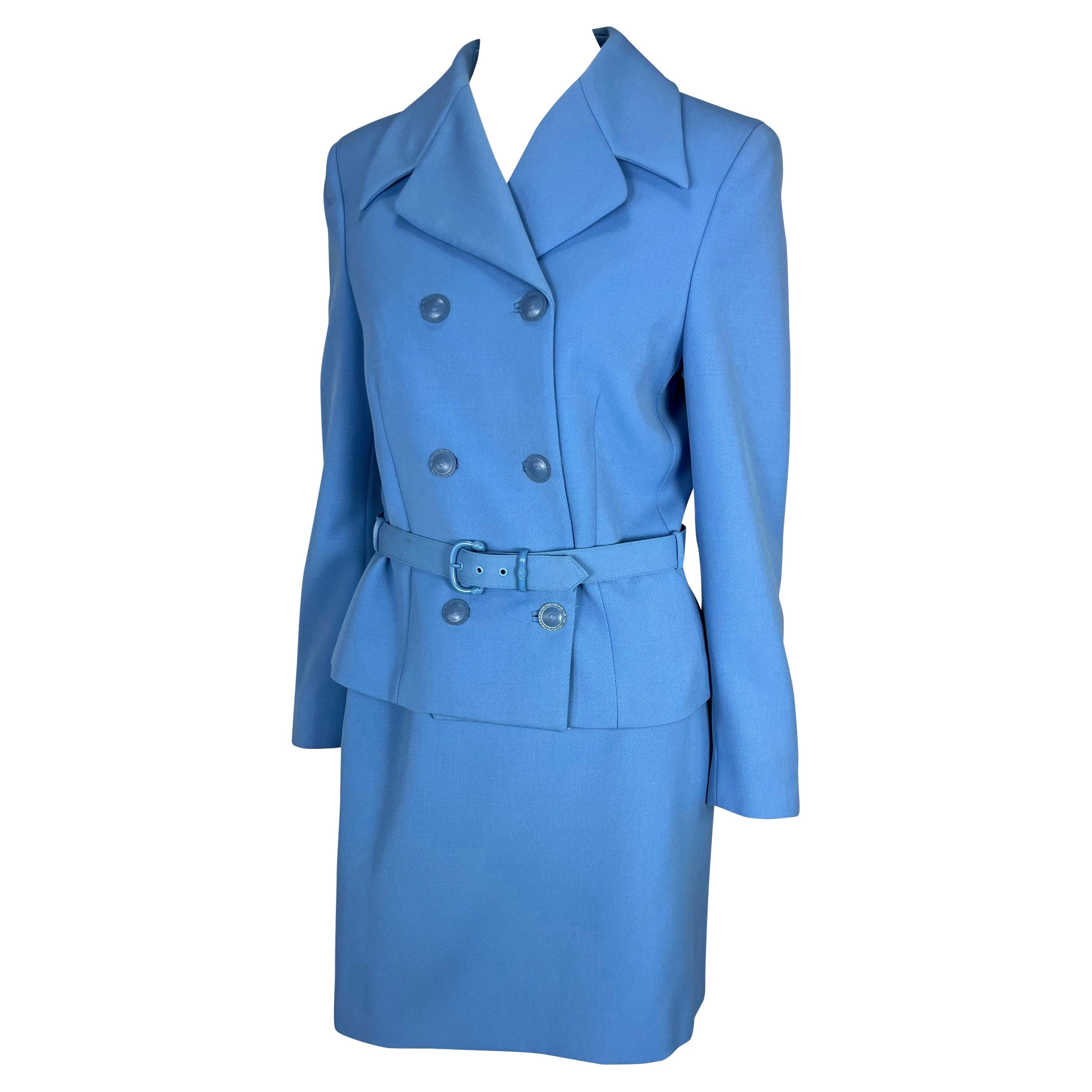 royal blue skirt suit