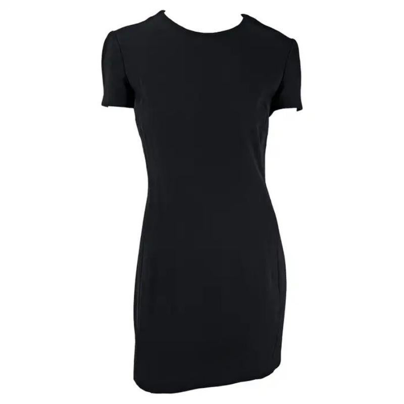 A/I 1996 Gianni Versace - Mini abito nero a maniche corte