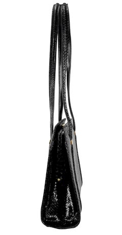 F/W 1996 Gucci by Tom Ford Ad Genuine Python Skin Black Medium Shoulder Bag