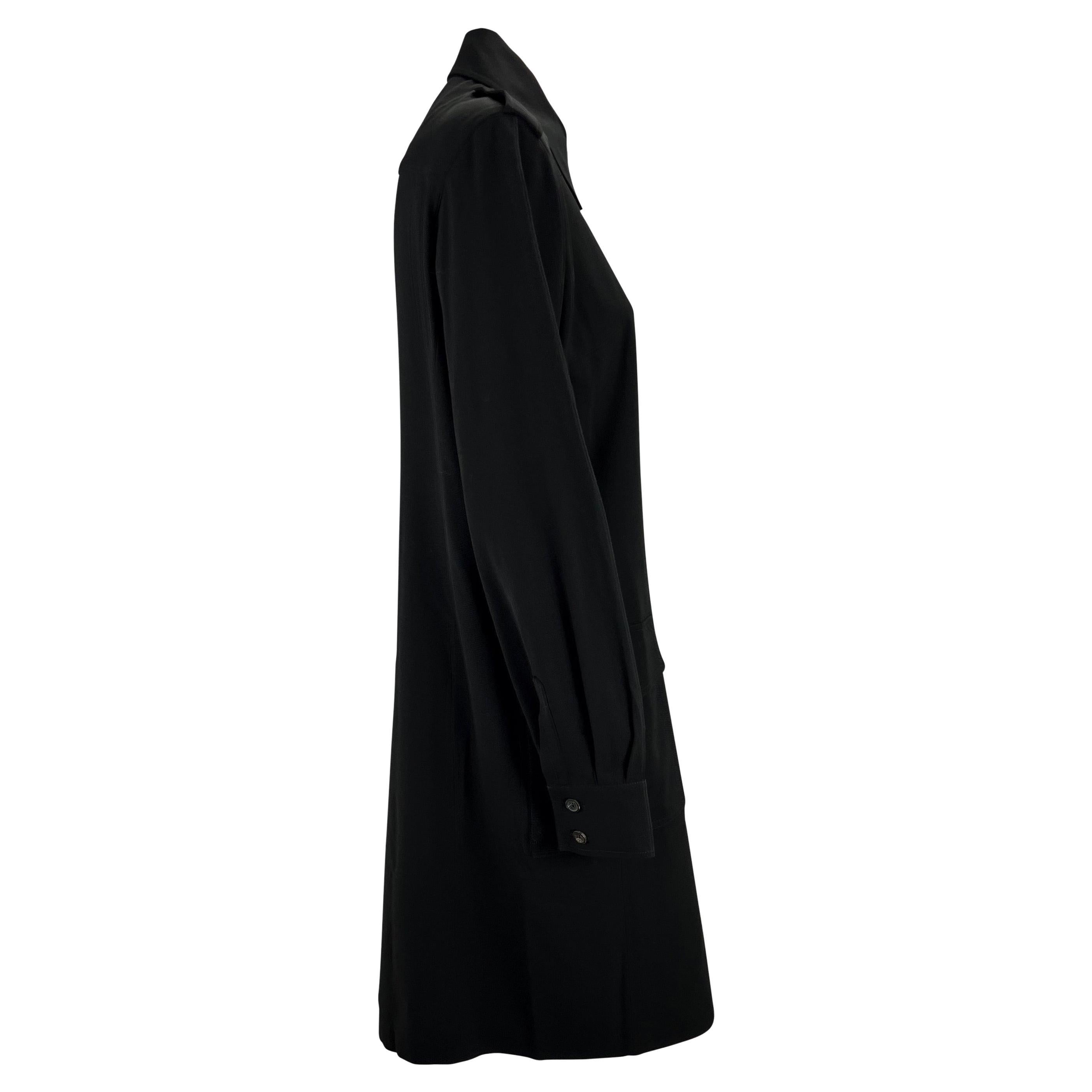 Robe de poche militaire noire Gucci by Tom Ford, A/H 1996 Pour femmes en vente