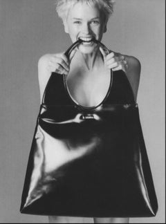 F/W 1996 Gucci by Tom Ford Black Pony Hair Oversized Runway Shoulder Bag