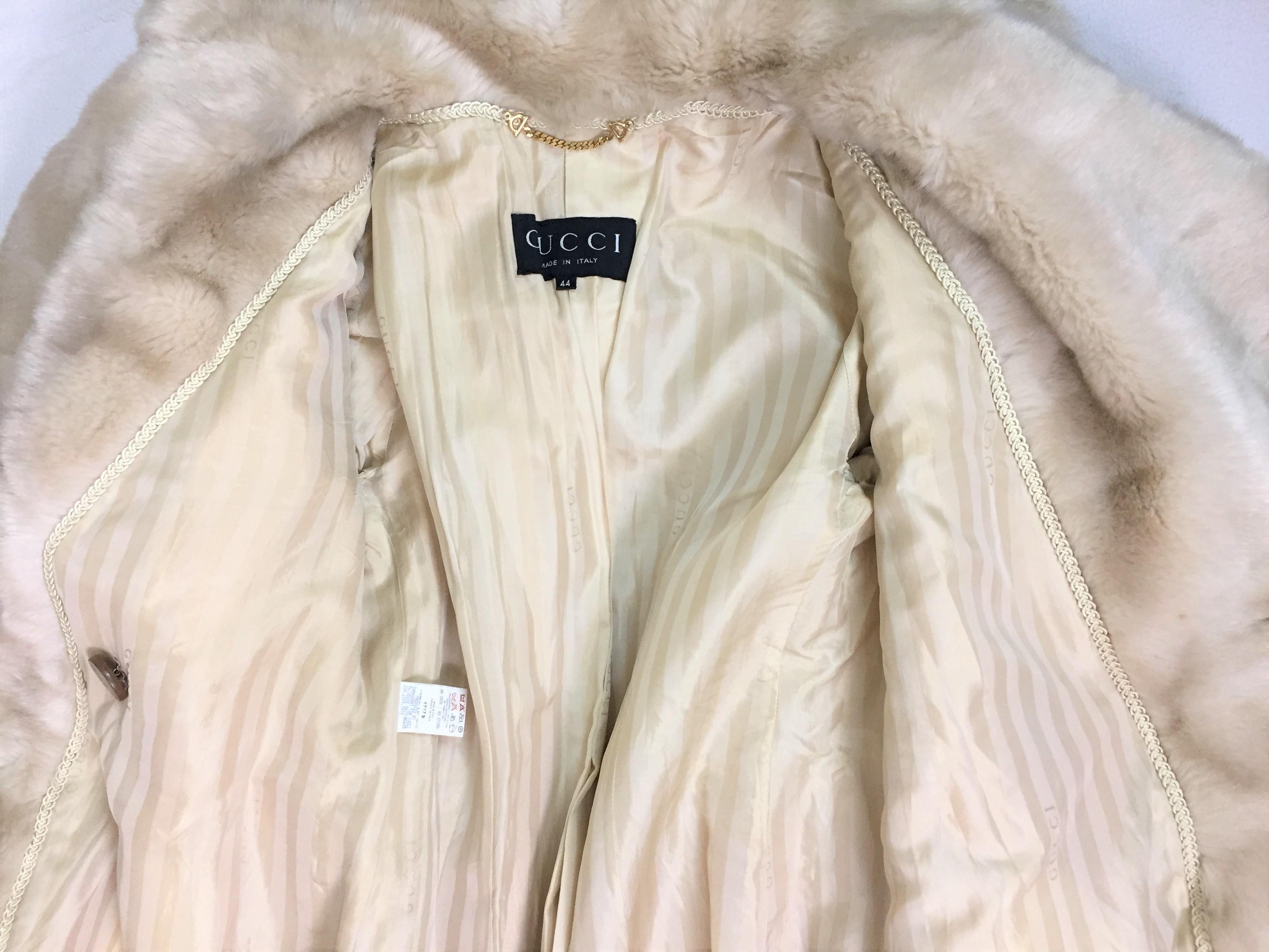 gucci faux fur coat