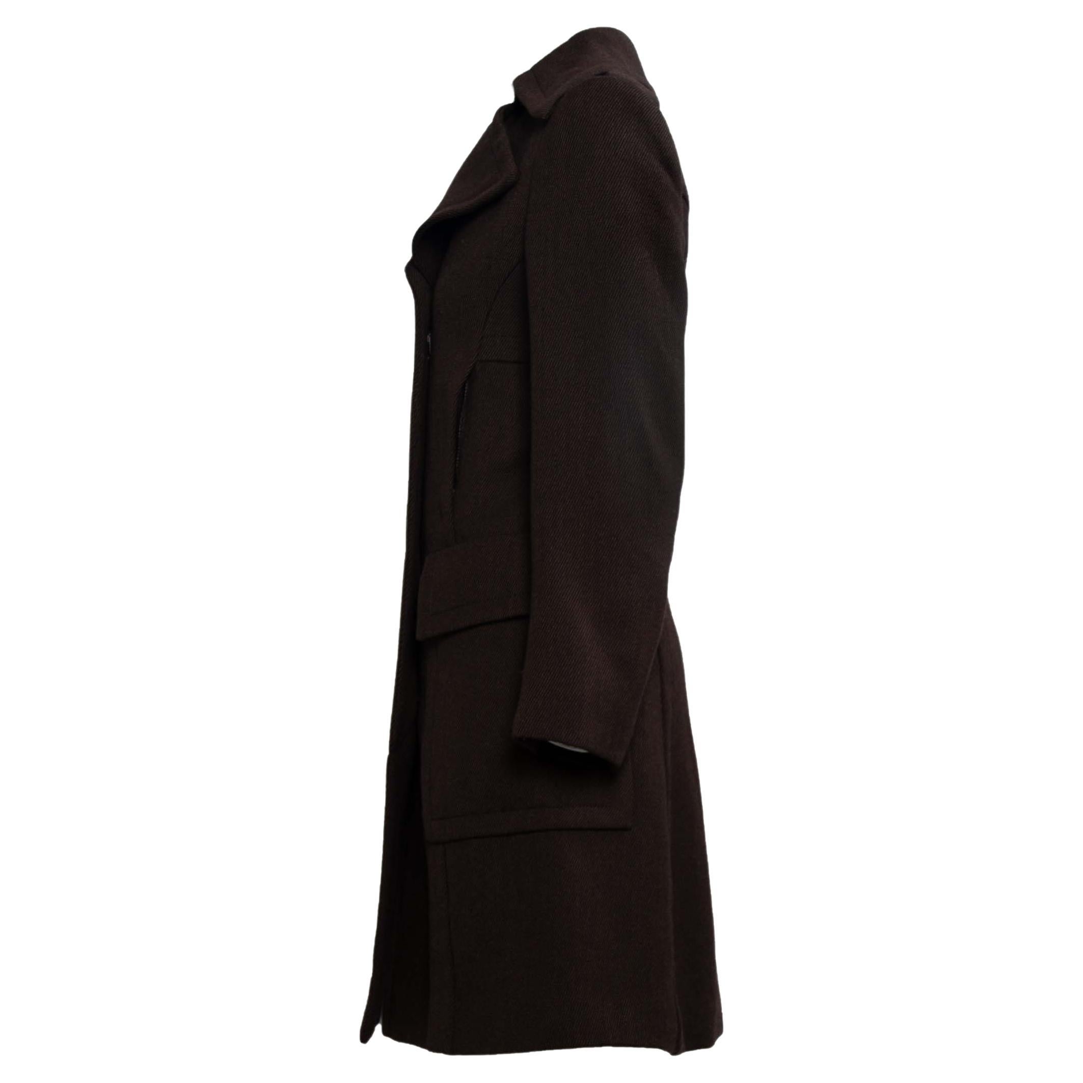 H/W 1996 Gucci by Tom Ford Übergroßer Mantel mit Goldschnalle und G-Schnalle Damen