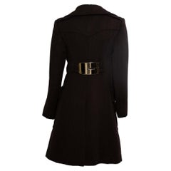 H/W 1996 Gucci by Tom Ford Übergroßer Mantel mit Goldschnalle und G-Schnalle