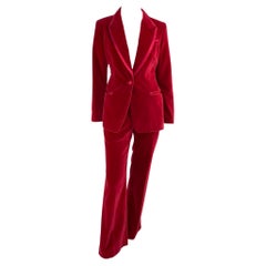 F/W 1996 Gucci by Tom Ford Red Velvet Tuxedo Documented Museum Piece