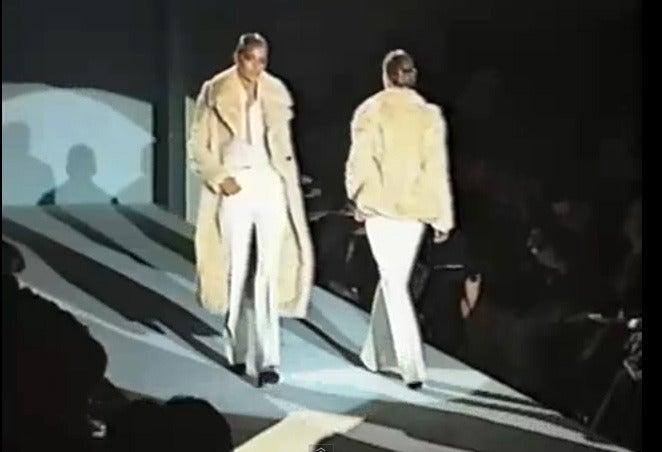 Women's F/W 1996 Tom Ford for Gucci Faux Fur Runway Coat