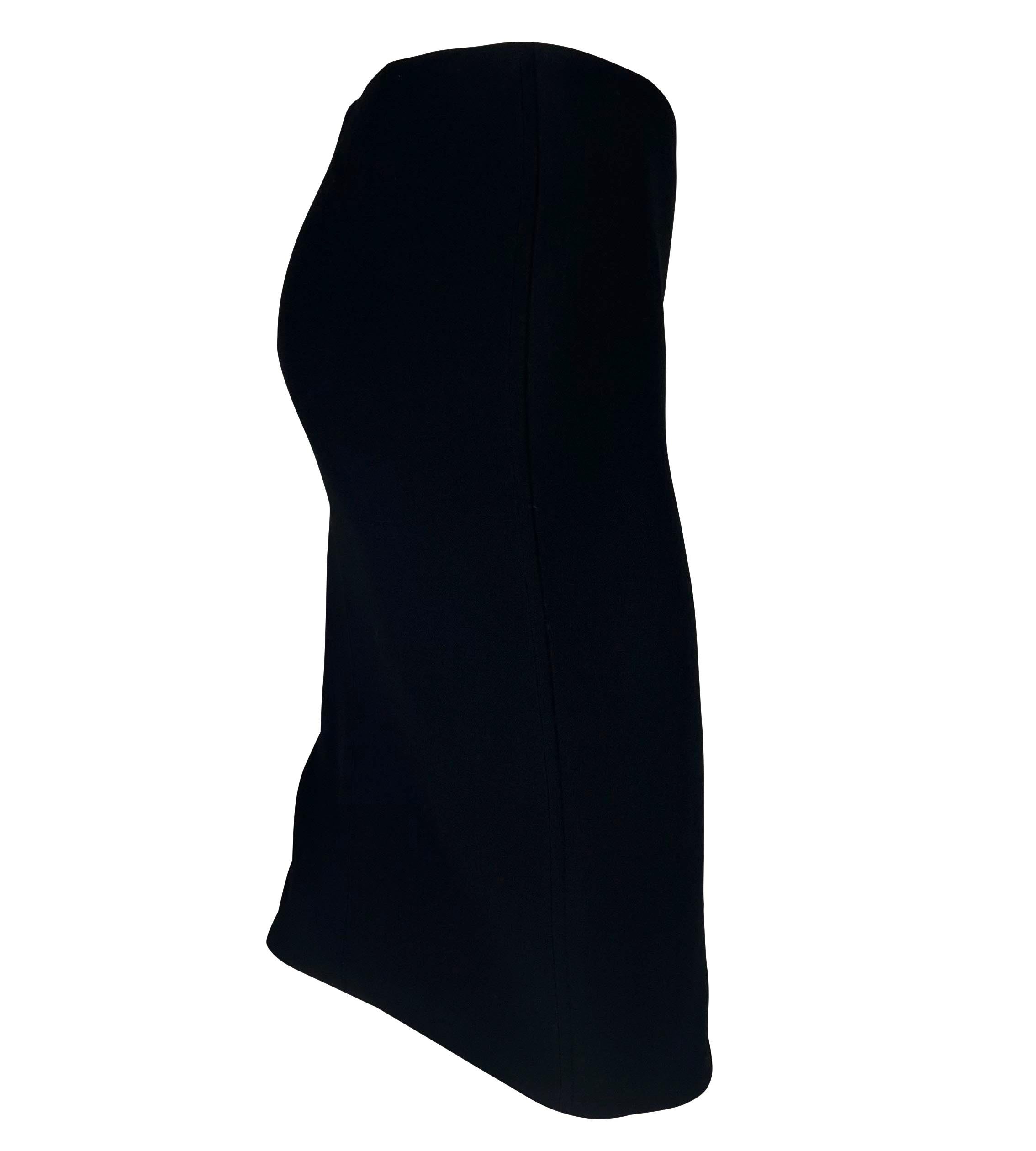 F/W 1997 Atelier Versace Haute Couture Rhinestone Satin Appliqué Beaded Skirt For Sale 3