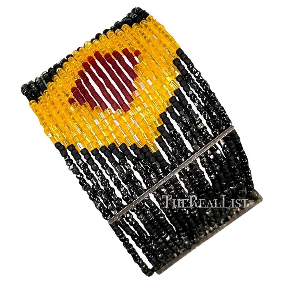 Christian Dior par John Galliano, bracelet Masai perlé, A/H 1997 Excellent état - En vente à West Hollywood, CA