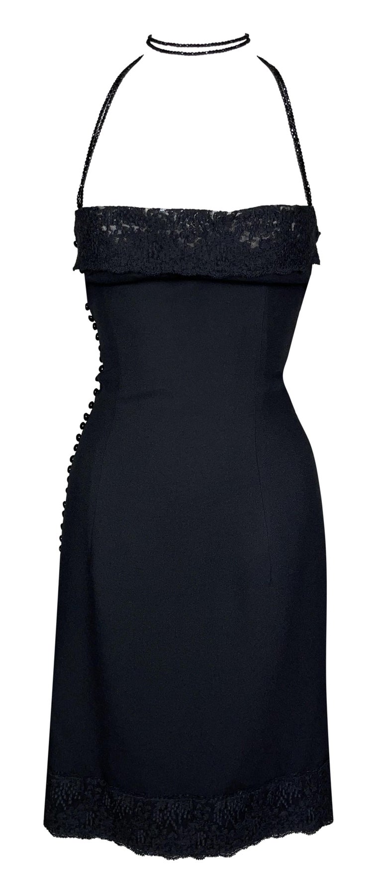 Black Dior Dior Mini Slip Dress Christian Dior Vintage Mini Dress