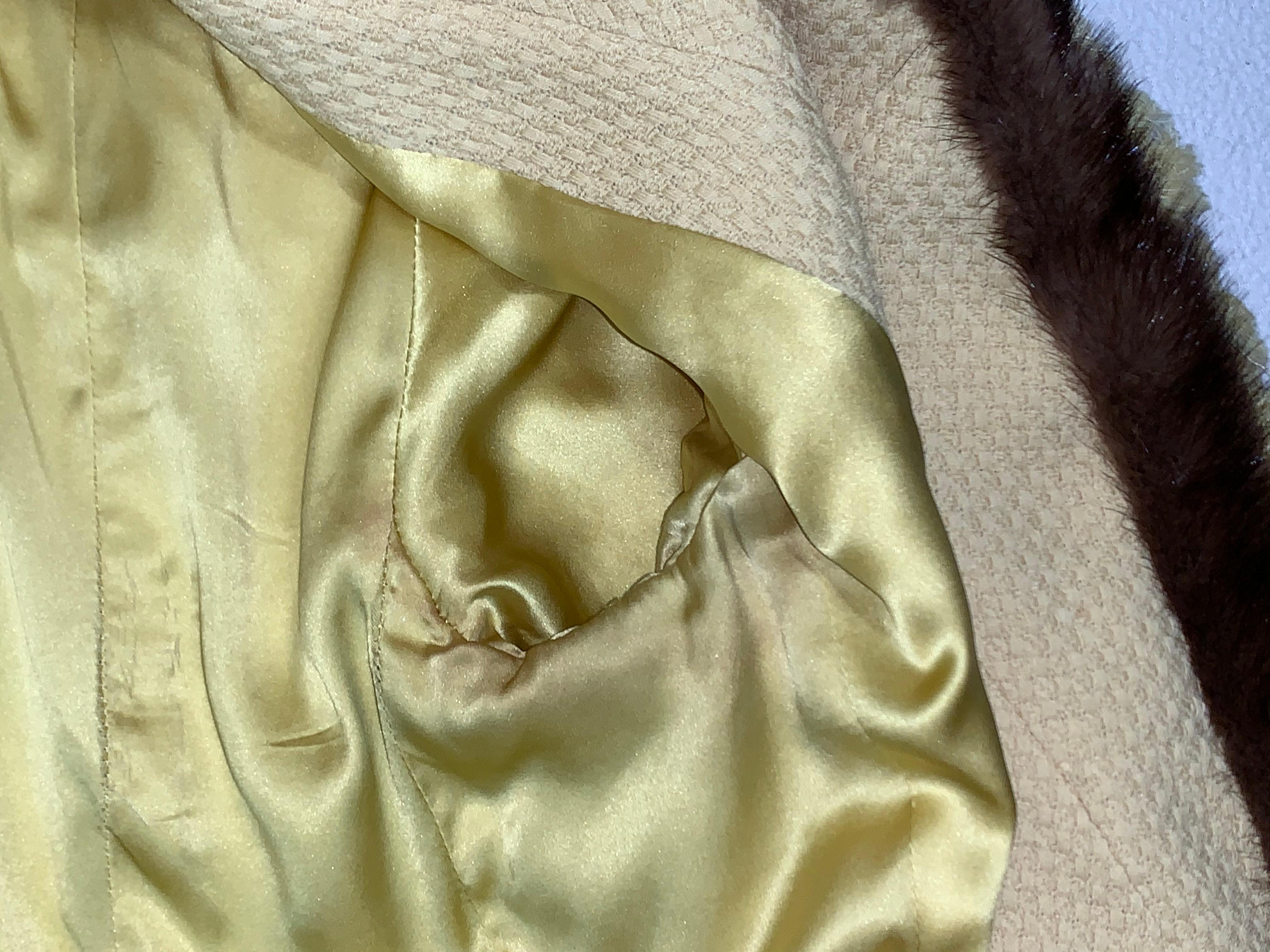 F/W 1997 Christian Dior by John Galliano Runway Yellow Mini Dress w Fur 6