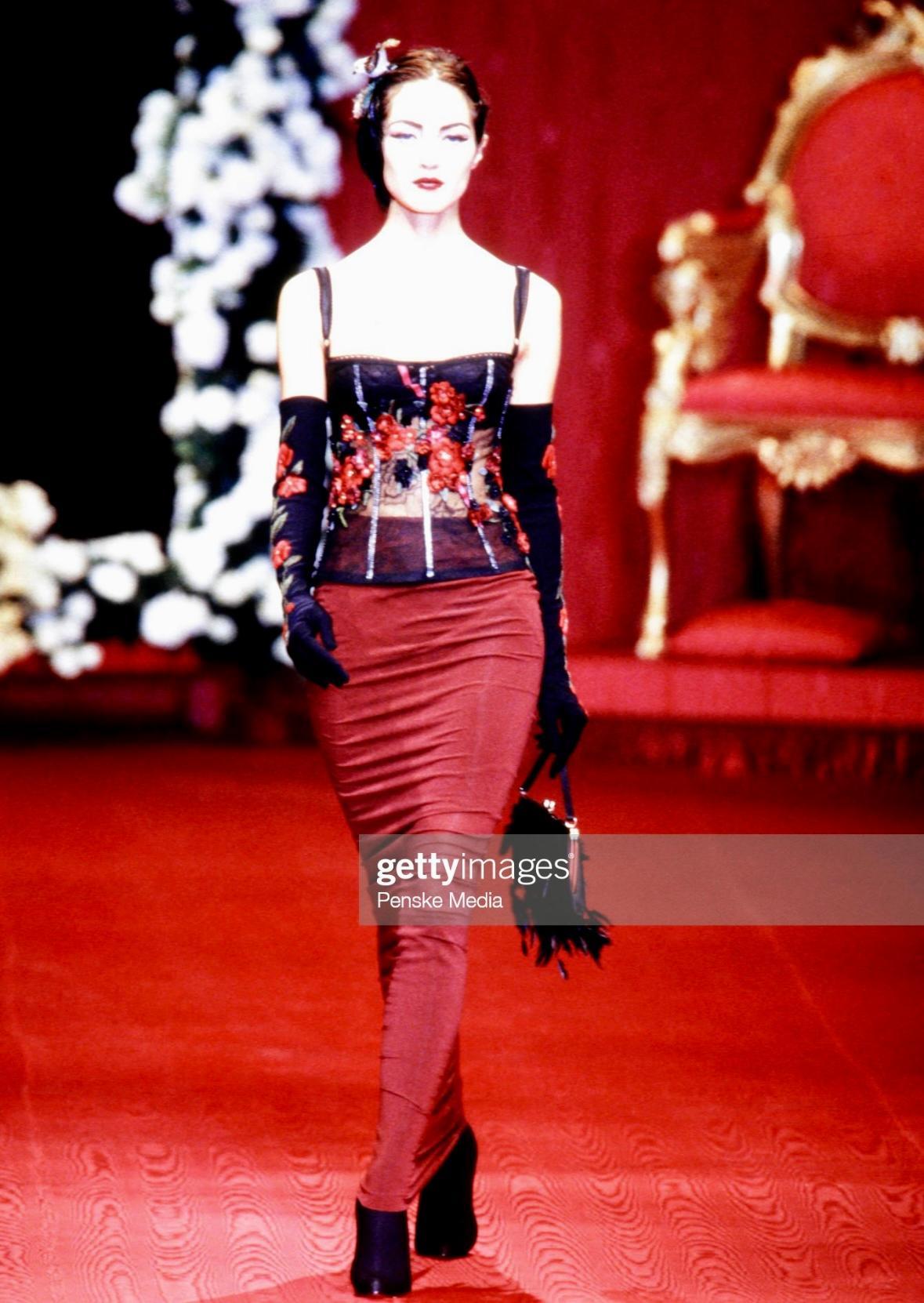 Women's F/W 1997 Dolce & Gabbana Runway Black Feather Silk Satin Evening Bag