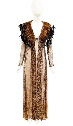 F/W 1997 Dolce & Gabbana sheer leopard evening jacket