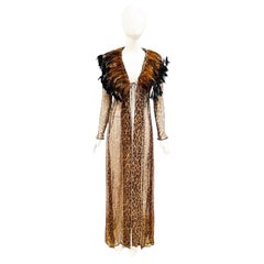 F/W 1997 Dolce & Gabbana sheer leopard evening jacket