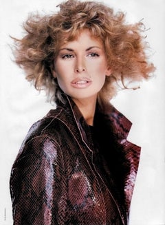 F/W 1997 Donna Karan Runway Glossy Deep Burgundy Genuine Python Skin Coat