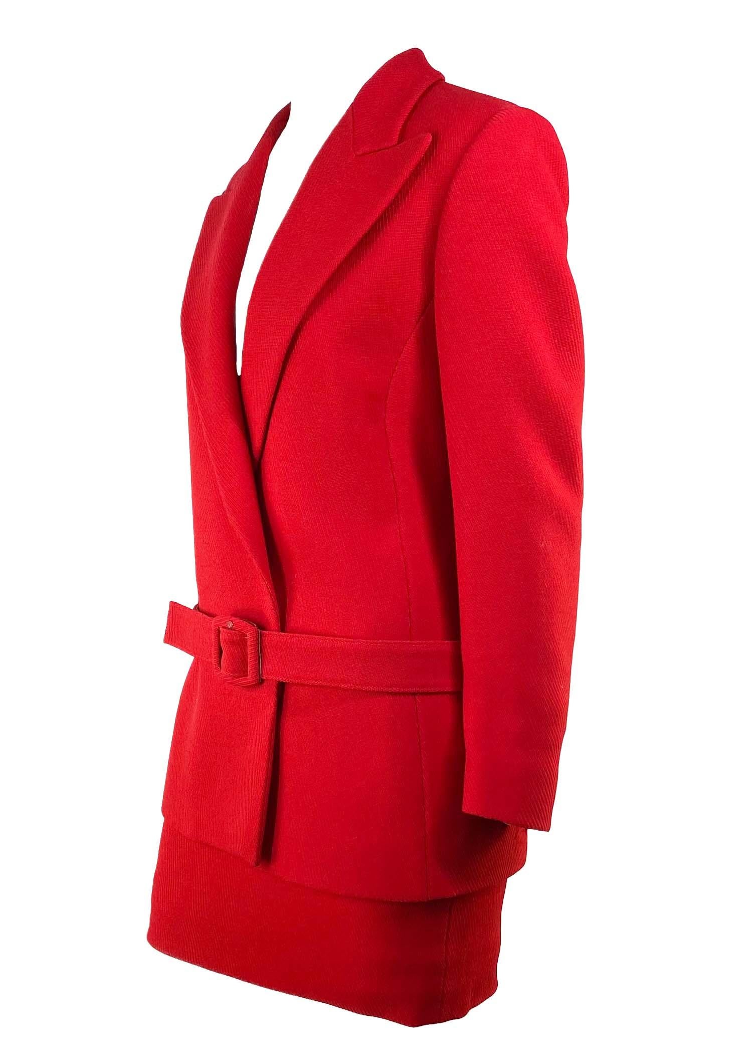 versace red suit
