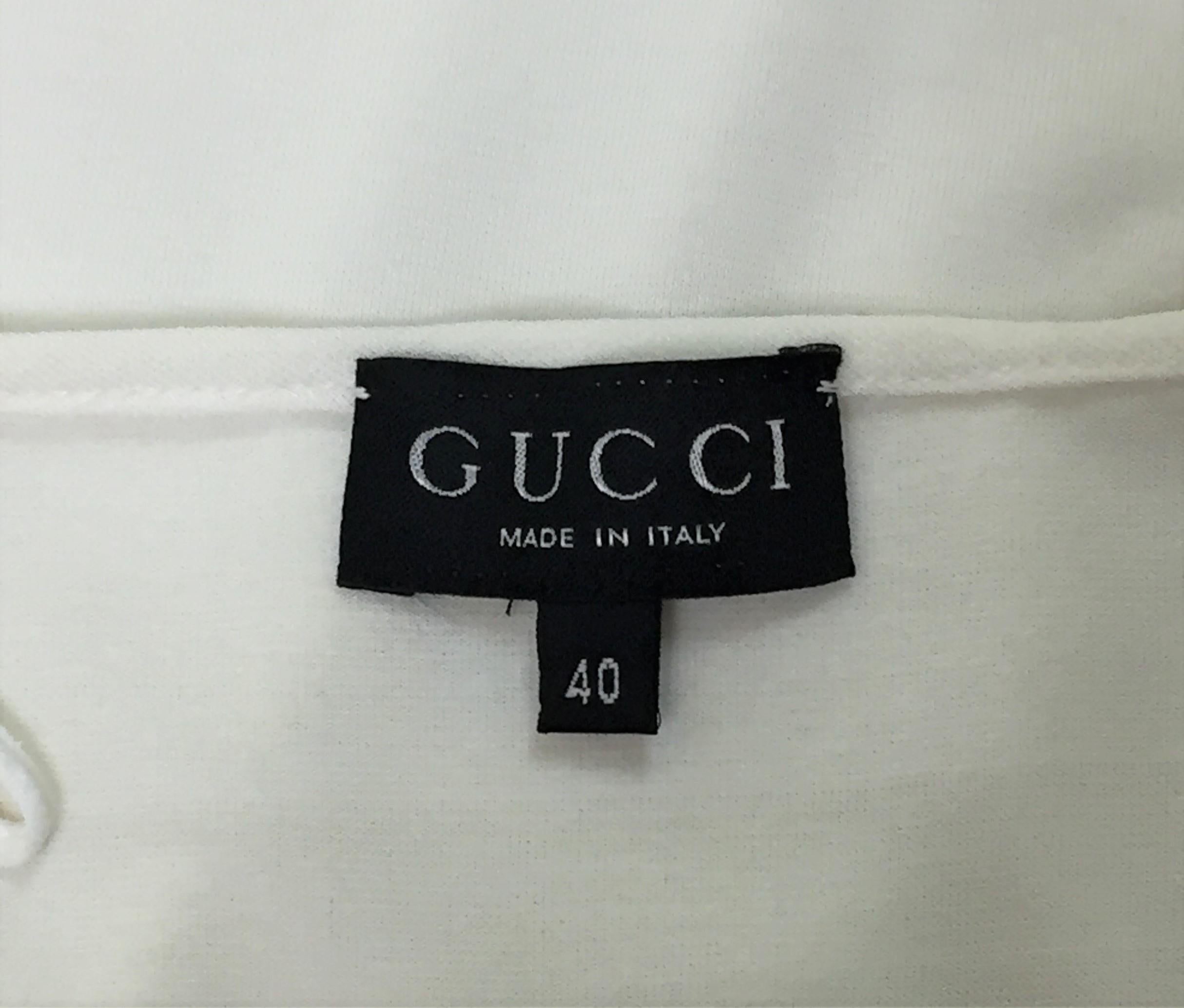 Gray F/W 1997 Gucci by Tom Ford Sheer White Asymmetrical Halter Mini Dress
