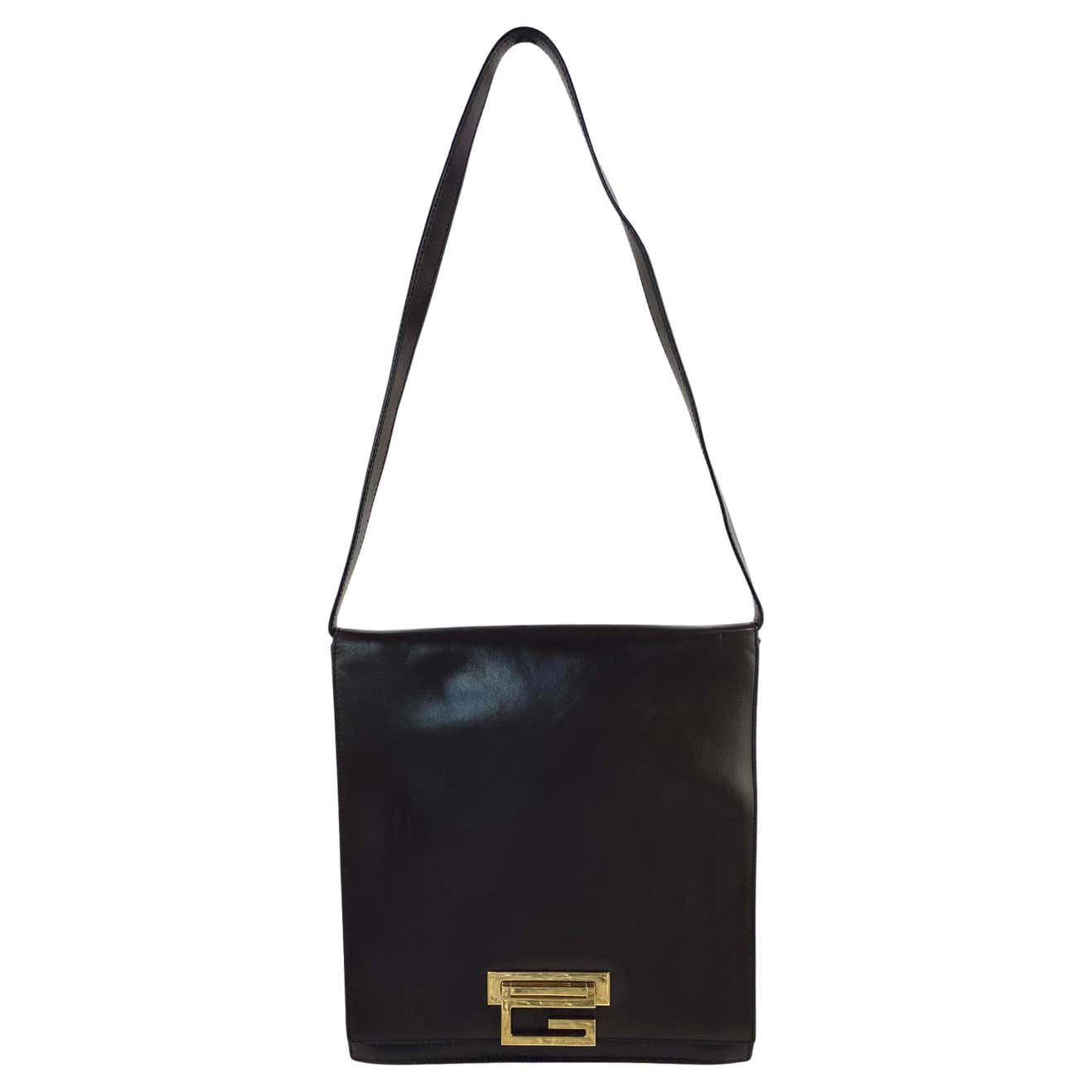 F/W 1997 Gucci by Tom Ford Vintage Brown Shoulder Bag Square 'G' For ...