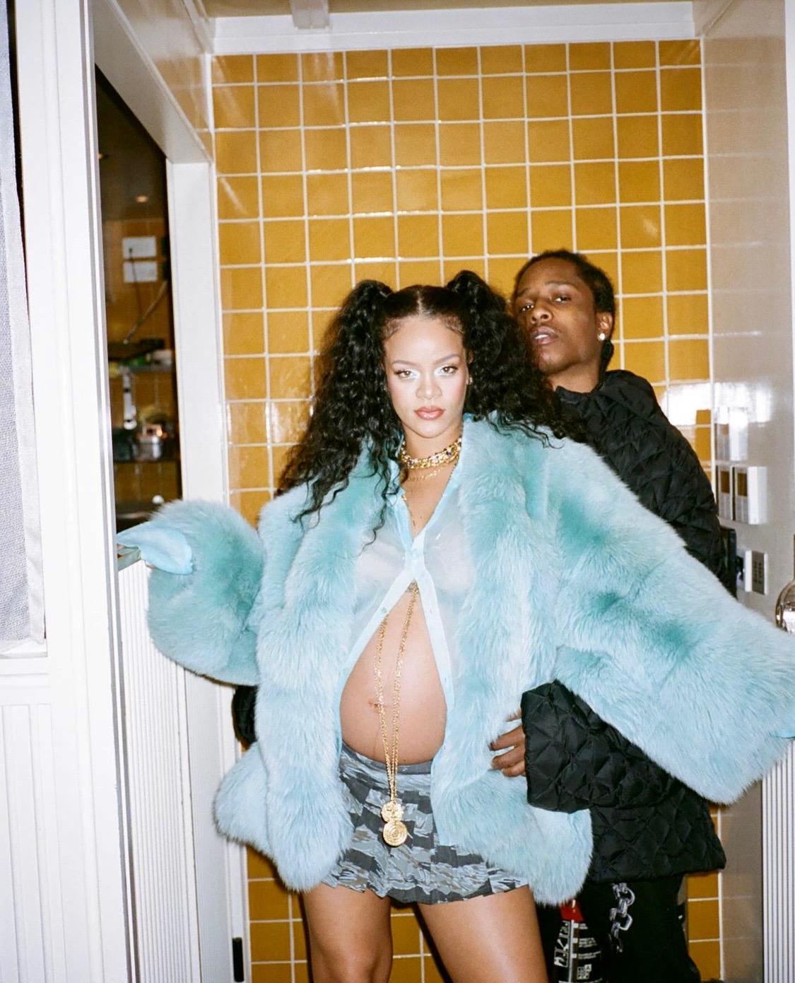 Presenting one of Tom Ford's most lusted-after designs during his tenure at the house of Gucci. Recently seen on Rihanna during her birthday celebrations in London! This oversized light baby blue fox fur chubby coat debuted as the grand finale of