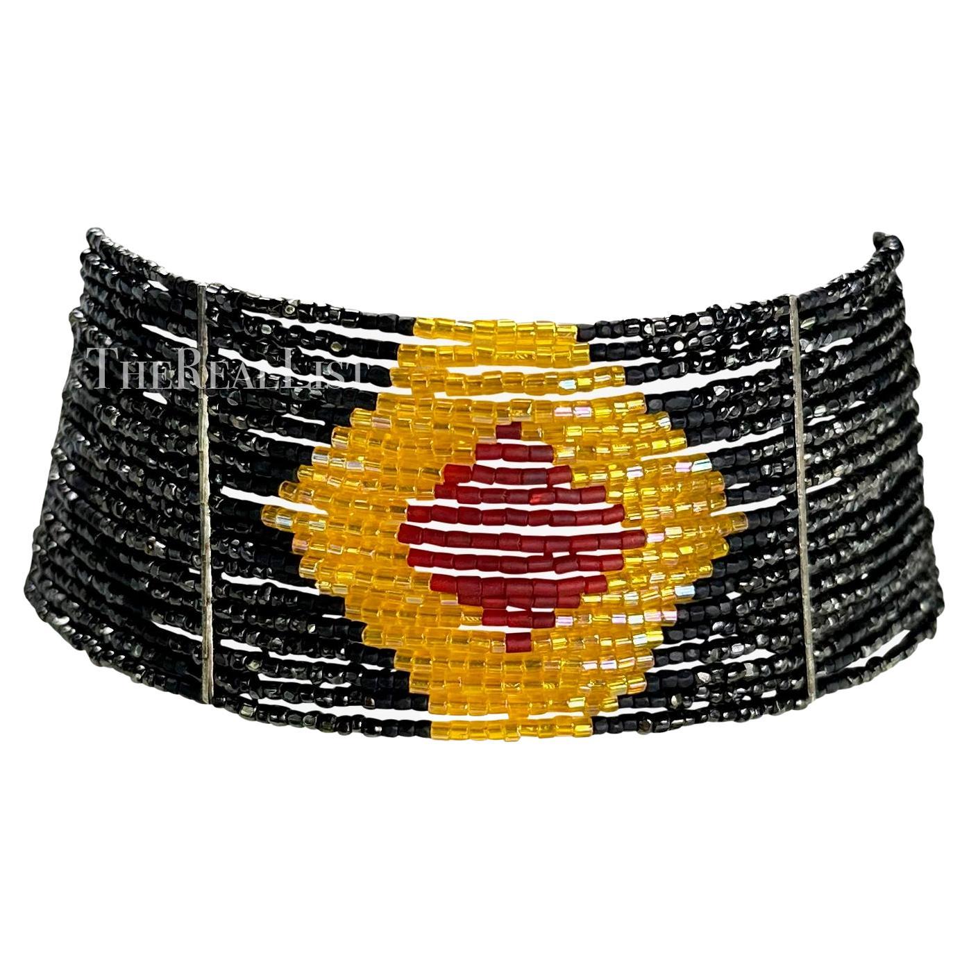 A/I 1998 Christian Dior for Christian Dior by John Galliano Choker con perline Masai in vendita