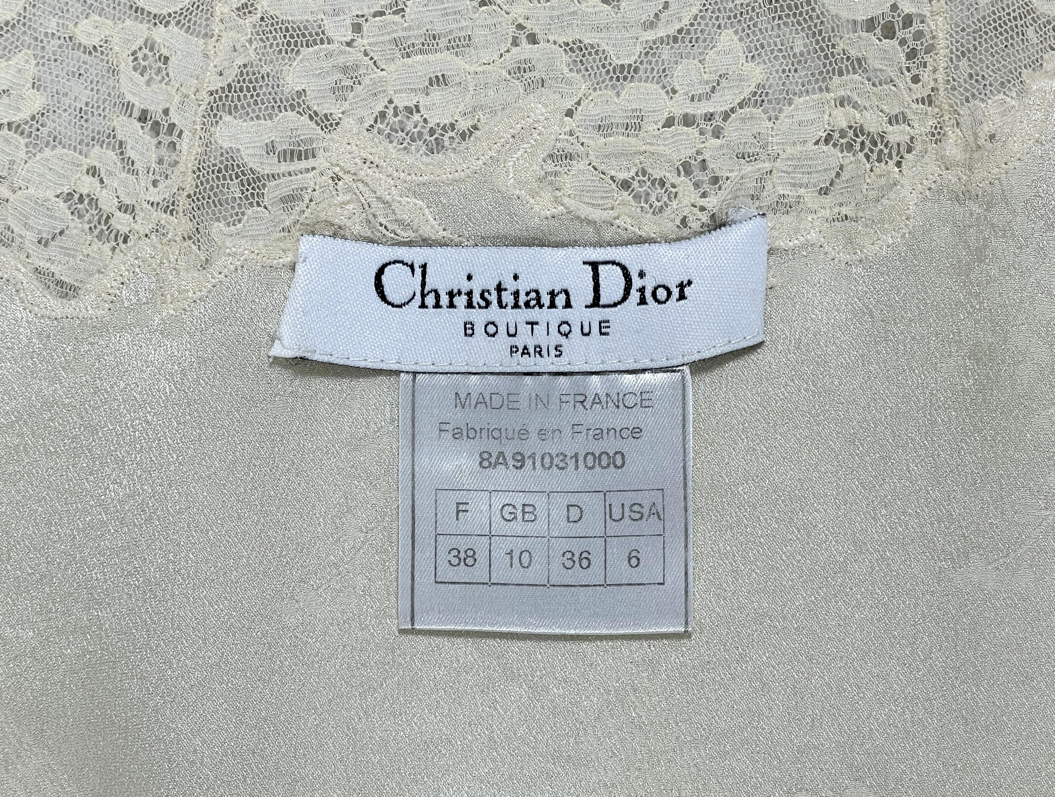 F/W 1998 Christian Dior by John Galliano Ivory Silk Kimono Jacket Top 1
